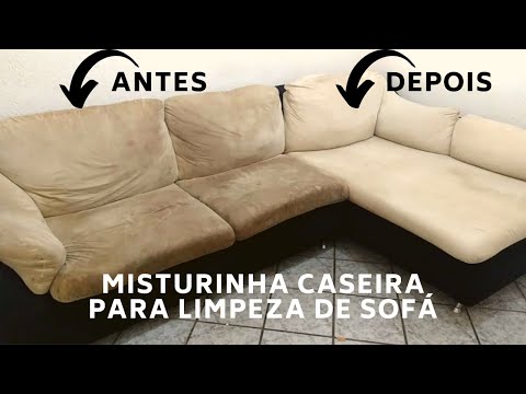 Como limpar sofá encardido com misturinha caseira