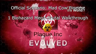 Plague Inc Evolved Official Scenario: Mad Cow Disease Walkthrough(Mega Brutal)(1 biohazard)