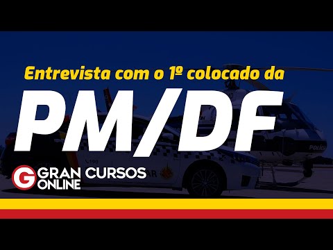 Aprovado no concurso PMDF – Entrevista com 1º colocado masculino e 1º colocada geral
