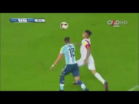 GOL DE PAOLO GUERRERO/ PERU vs ARGENTINA 2-2 /GONZ