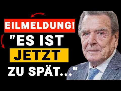 BREAKING NEWS! Gerhard Schröder: "I have something urgent to tell you!" – Video explodes online!