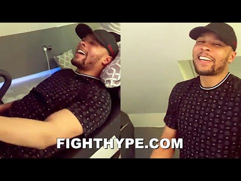 CHRIS EUBANK JR. REACTS TO CANELO STOPPING SAUNDERS; BUSTS OUT LAUGHING & DEMANDS HIS $10K BET MONEY