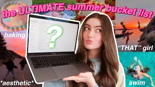 the ULTIMATE summer bucket list!! :)