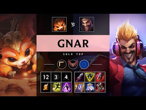 Gnar Top vs Draven - EUW Grandmaster Patch 25.15