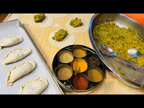 samosa indiani salati al forno￼ no fritti.un classico della cucina orientale