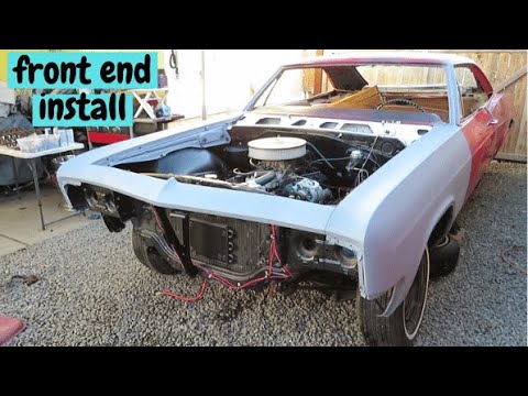 1966 Chevy impala front end/ fenders install