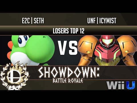 Showdown Battle Royale LOSERS TOP 12 - E2C | Seth (Yoshi) vs UnF | IcyMist (Samus)