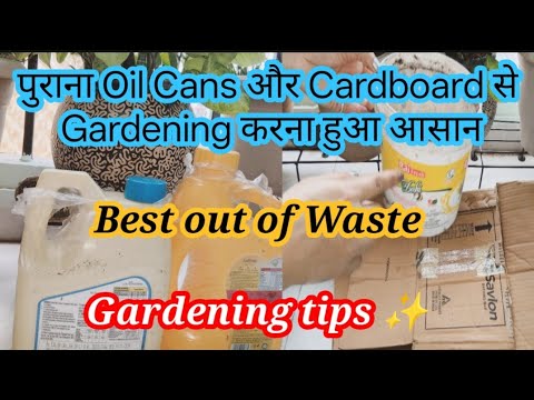 Rrecycle Old Oil Cans into Amazing Planters | Best out of waste Ideas | zero budget Gardening
