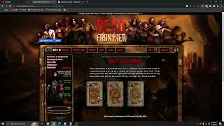 Dead Frontier Essential beginners guide