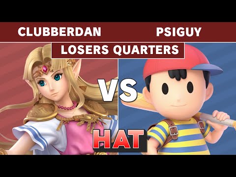 HAT 90 - Zzz! | ClubberDan (Zelda) Vs. W8 | PSIguy (Ness) Losers Quarters - Smash Ultimate