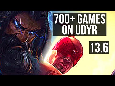 UDYR vs LEE SIN (JNG) | 12/1/3, 700+ games, Legendary, Rank 13 Udyr | KR Challenger | 13.6