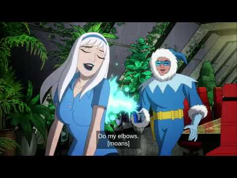Harley Quinn 4x08 Nora and Captain Cold Makeout