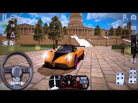🤑Driving Pagani Zonda R in Washington DC🏎| Driving School Sim Android Gameplay