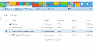 Create new shared Excel files in OneDrive
