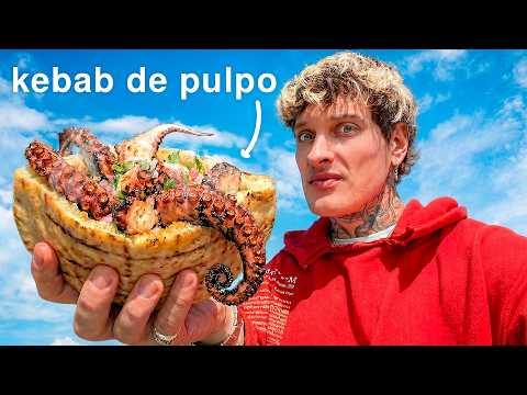 I tried the new viral octopus kebab!