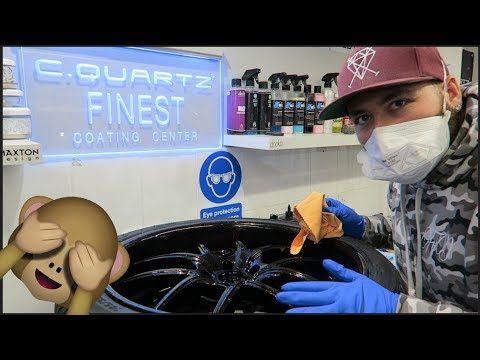 IDIOT ATTEMPTS TO CERAMIC COAT HIS WHEELS *NOT A HOW TO*