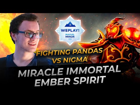 Nigma.Miracle plays Ember Spirit -  Dota 2 Replay Full Gameplay