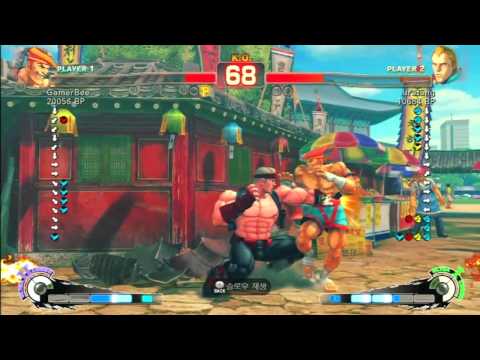 SSF4 Rank Match  GamerBee (AD)  vs  uratang (AB)