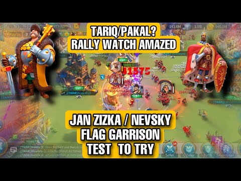 JAN ZIZKA / NEVSKY FLAG GARRISON- TARIQ / PAKAL RALLY! RALLY?? 👀 #riseofkingdoms