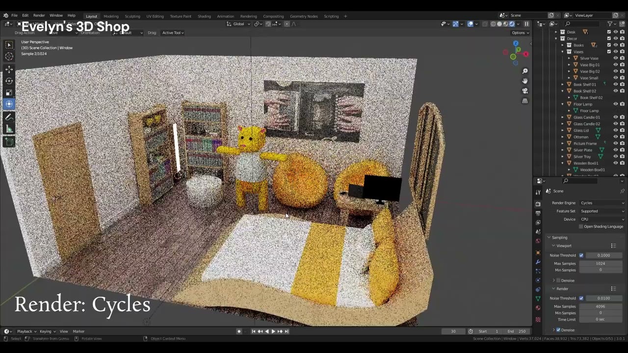 Haru Bedroom 3D Model