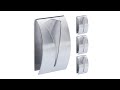 Handtuchhaken 4er Set Silber - Metall - 5 x 8 x 3 cm