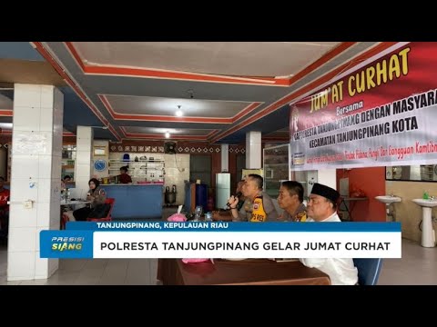 KAPOLRESTA TANJUNGPINANG JUMAT CURHAT DI WILKUM POLSEK TANJUNGPINANG KOTA