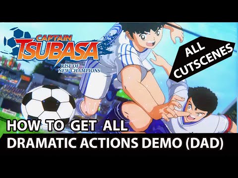 Captain Tsubasa - All Dramatic Actions Demo - ( DAD ) - Memory Of A Fierce Battle - Trophy Guide