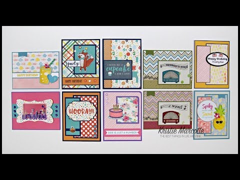 Scrapping for Less July 2018 Flavor of the Month Card Kit - 10 Cards 1 Kit