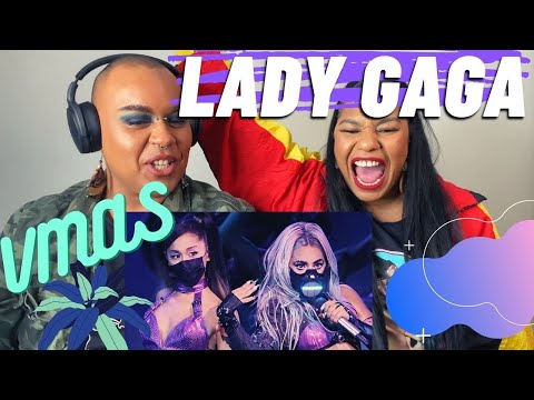 BESTIES REACT HARD 2 Lady Gaga performing a Chromatica Medley at the VMAS