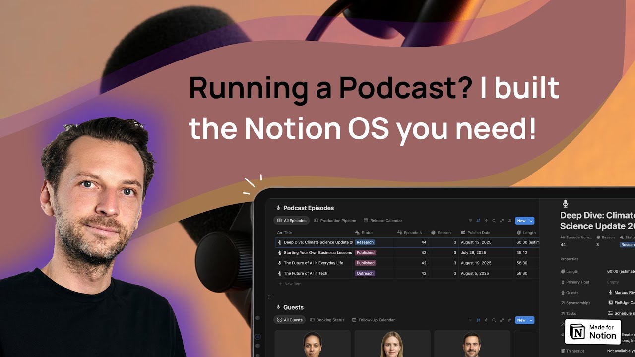 Podpilot: The All-in-One Notion OS for Podcast Creators!