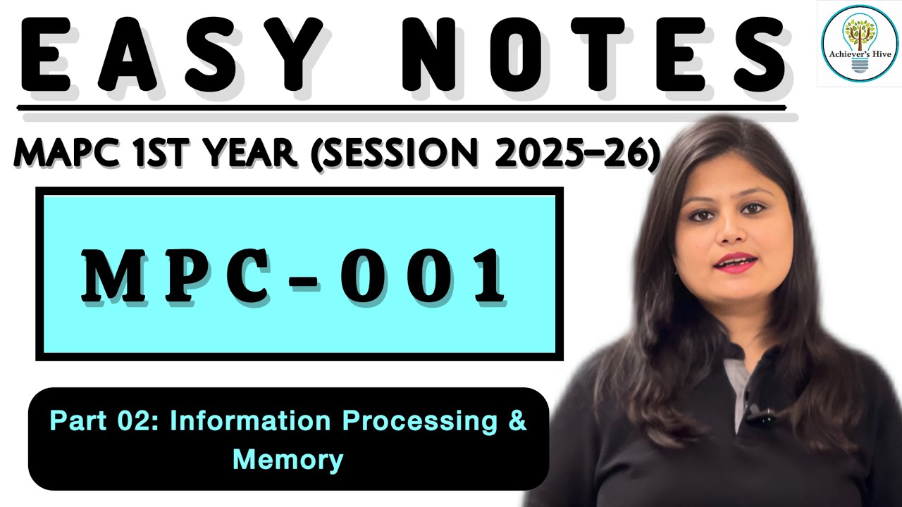 Easy Notes - Dec 25 Paper 1 Part 2 MPC001