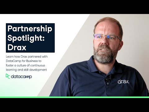 How Drax partnered with DataCamp for Business to foster a culture of continuous learning and skill development0