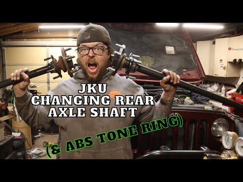 Jeep JKU Rear Axle Shaft / Tone Ring Replacement - The Rusticon is almost finished - EP.6