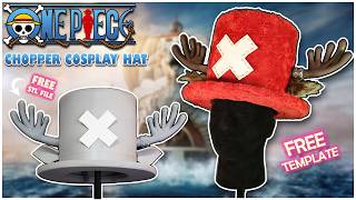 How to Make a Tony Tony Chopper Cosplay Hat - Free Top Hat Template / stl Antlers One Piece Cosplay