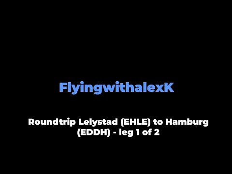 VFR Flight vlog - Hamburg (EDDH) from Lelystad (EHLE) in a Diamond DA40 with Live ATC - leg 1/2