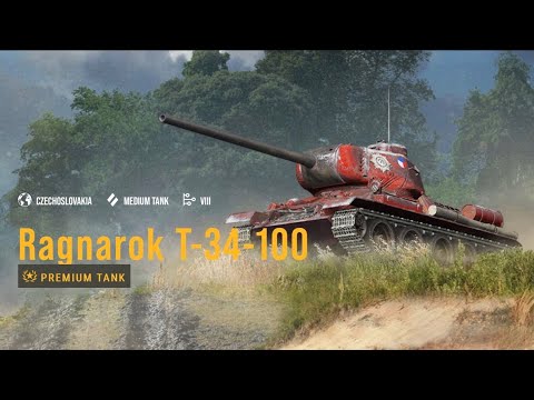 RAGNAROK T-34-100 - 10.400 DMG COMBINED!! - ACE - WOT CONSOLE
