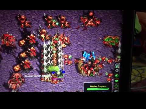 Starcraft Broodwar - Terran Double Nuke on Zerg