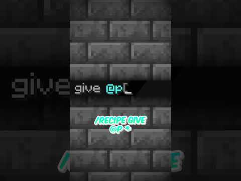 SO BEKOMMST DU ALLE REZEPTE IN MINECRAFT #minecraft #tutorial #command #shorts