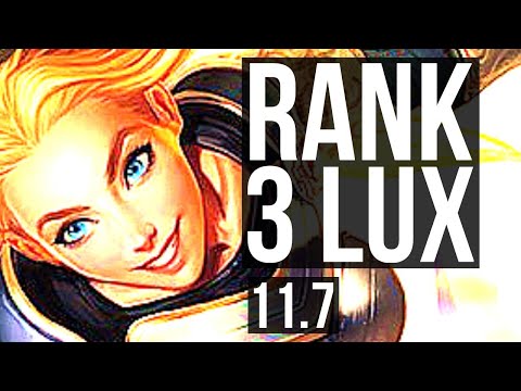 LUX vs SYNDRA (MID) | Rank 3 Lux, 2.2M mastery, 300+ games, 3/1/2 | TR Grandmaster | v11.7