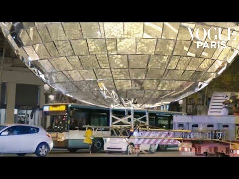 Galeries Lafayette hosts the biggest disco ball in Europe on the Champs-Élysées | Vogue Paris