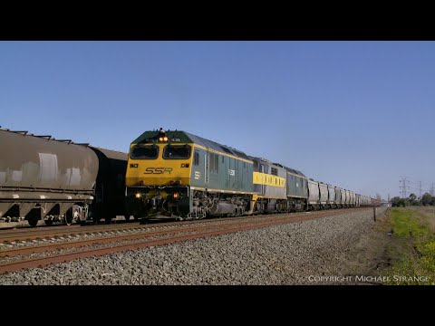 7KV1 SSR Grain Train Crosses 7731V Pacific National Grain Train (28/6/2020) - PoathTV Railways