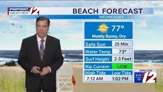 WPRI 12 Weather Forecast 8/25/26 More Sunshine Wednesday