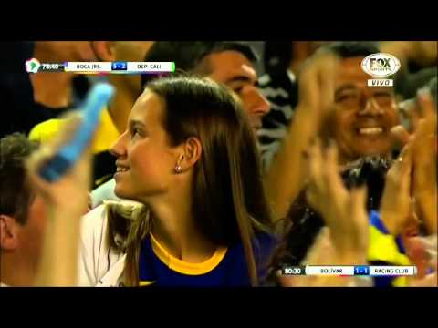 Gol de Jara (5-2) / Boca Juniors 6-2 Dep. Cali - Fase de Grupos Copa Libertadores 2016