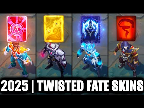 ALL TWISTED FATE SKINS SPOTLIGHT 2025 | League of Legends