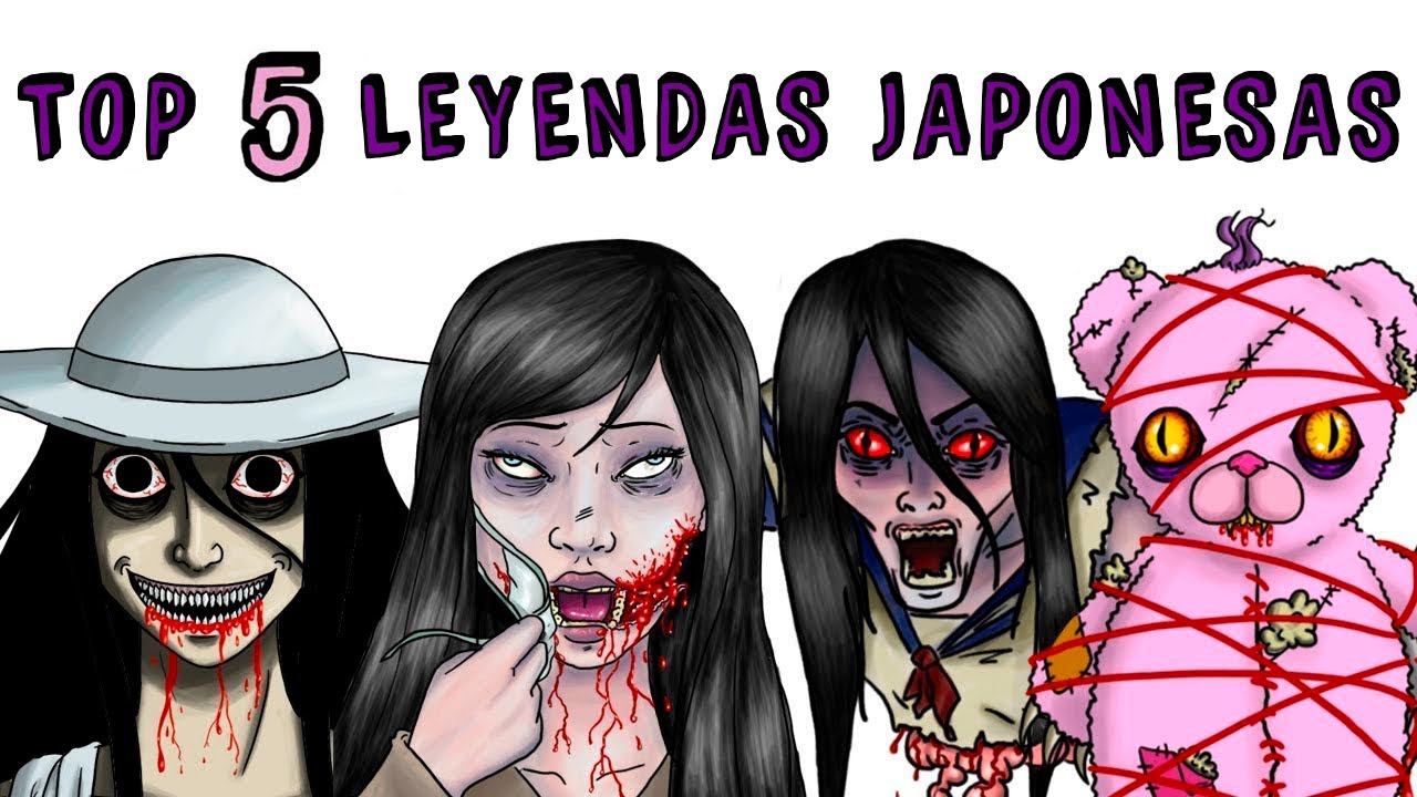 TOP 5 LEYENDAS JAPONESAS | Draw My Life  Kuchisake-onna, Teke-Teke, Hachisakusama, Hikori-Kakurenbo