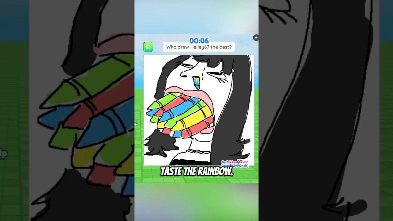 MICKEY plays DRAW ME pt 8 ✏️😭 #roblox #funny
