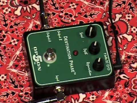 Option 5 Effects DESTINATION PHASE guitar effects pedal demo