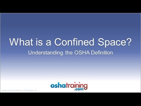 Free OSHA Training Tutorial - Identifying Confined Spaces