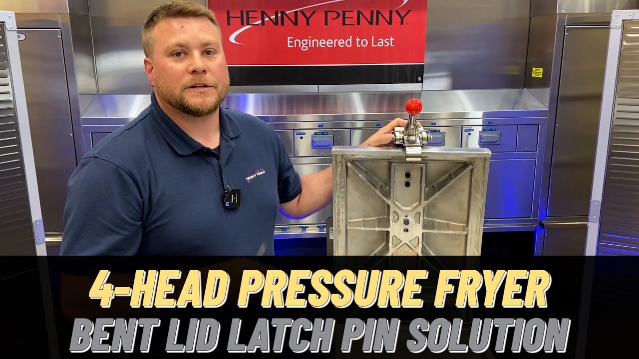 How to separate the lid and crossarm for a bent lid latch pin.