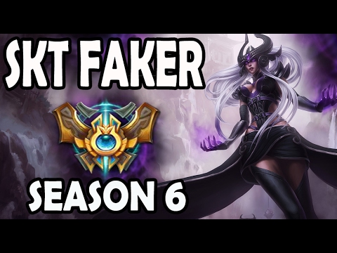 SKT T1 Faker Syndra vs Diana MID Ranked Challenger NA